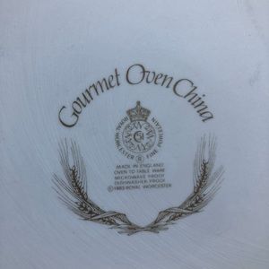 Royal Worcester Oven China porcelain casserole